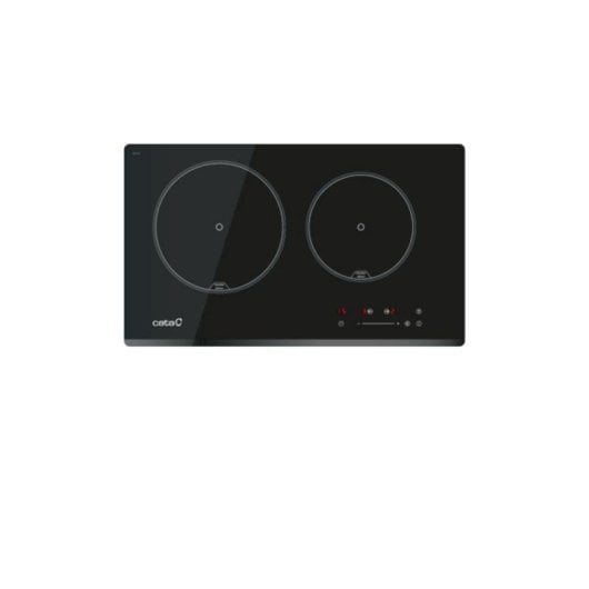 Cata IB 2 PLUS BK Einbau-Induktionskochfeld 59 cm Schwarz 2 Zonen Touch Control