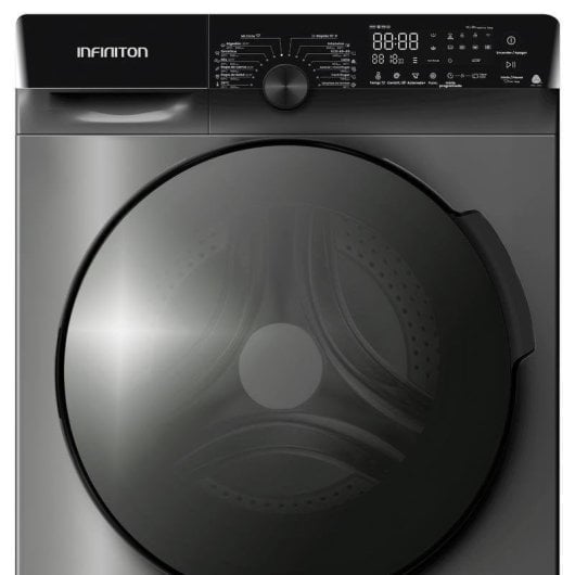 Lavadora Infiniton WM-G124ADX Carga Frontal 12 kg 1400 rpm A Negra Inverter Vapor