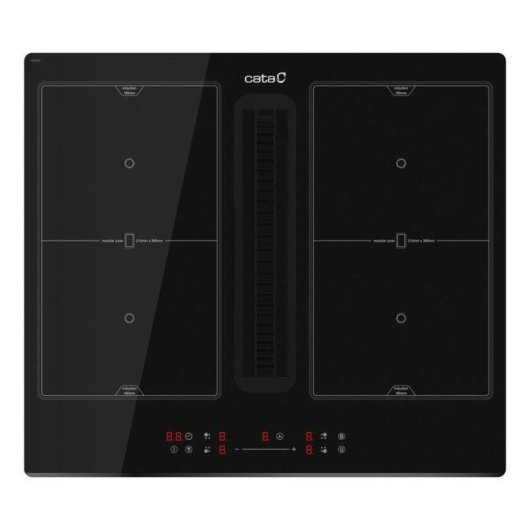 Placa de Inducción Cata IAS 6024 4 Zonas 59 cm Negro