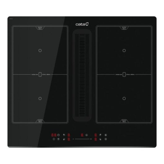 Placa de Inducción Cata IAS 6024 4 Zonas 59 cm Negro