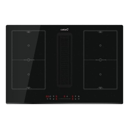 Placa de inducción Cata IAS 7024 77 cm Negra Vidrio 4 zonas