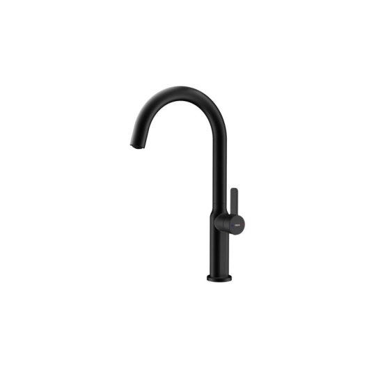 Grifo de cocina Teka Oval 915 negro caño estándar giro 360°