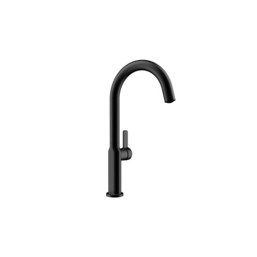 Grifo de cocina Teka Oval 915 negro caño estándar giro 360°
