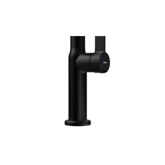 Grifo de cocina Teka Oval 915 negro caño estándar giro 360°