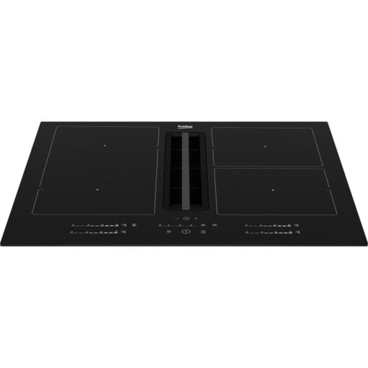 Placa de inducción Beko HIXI 64700 UF con campana integrada, 60 cm, 4 zonas, control táctil