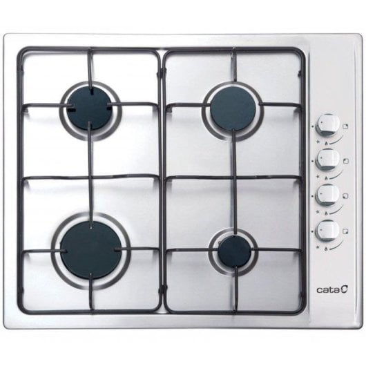 Placa de gas Cata GI 6004 X 4 zonas Acero inoxidable Integrada