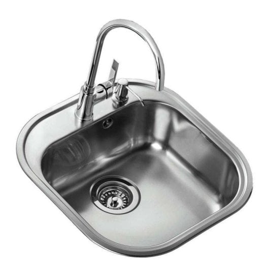 Lava-louça de cozinha Teka Tekaway Stylo 1C + IN 995 Aço Inoxidável 465x485 mm