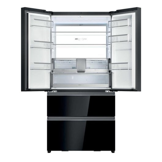 Réfrigérateur Américain Haier HFR79F19DFGB Total No Frost 190 cm 703 L D Noir Distributeur Eau/Glace WiFi