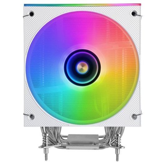 Dissipateur thermique pour processeur Mars Gaming Mcpu-lcd, TDP 300 W, 6 caloducs, ventilateur ARGB, écran LCD blanc 120 mm