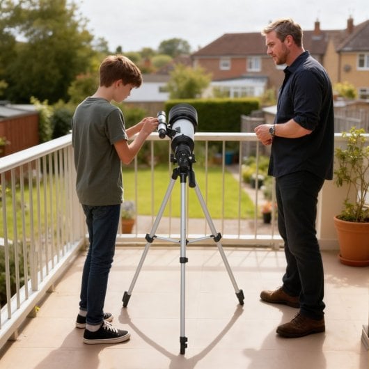 Outsunny Telescopio Refractor Astronómico Para Adultos Principiantes Con Trípode