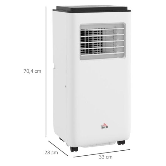 Homcom Ar Condicionado Portátil 10000 Btu 2900w 5 Em 1 Com Controlo Remoto