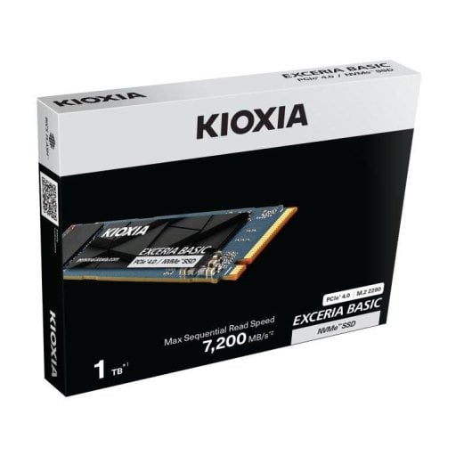 Disque Dur Kioxia Exceria Basic 1TB SSD M.2 PCIe Gen4x4 NVMe 7200 MB/s