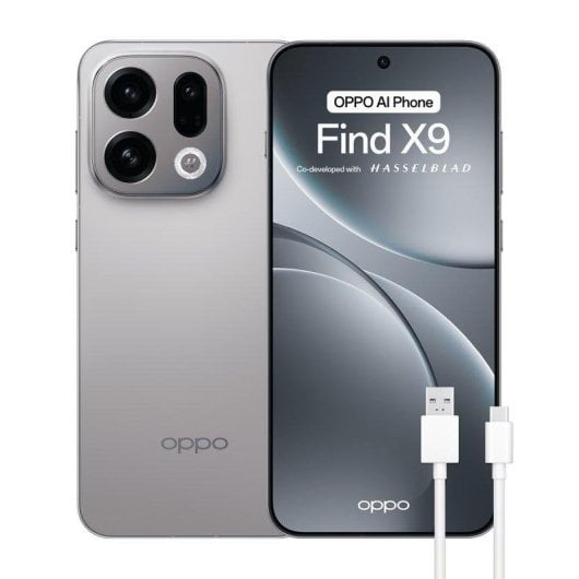 Oppo Find X9 24 Go 512 Go 6,59" AMOLED 5G Double SIM Triple Caméra 50 MP Android Gris