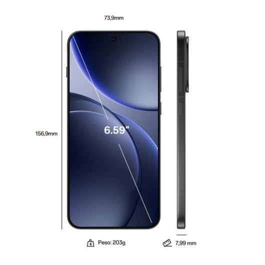 Oppo Find X9 24 Go 512 Go 6,59" AMOLED 5G Double SIM Triple Caméra 50 MP Android Gris