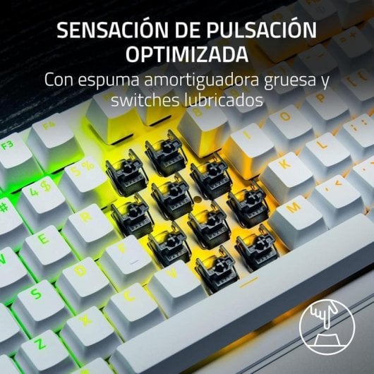 Teclado mecánico Razer Huntsman V3 Pro Tenkeyless layout US blanco 8KHz