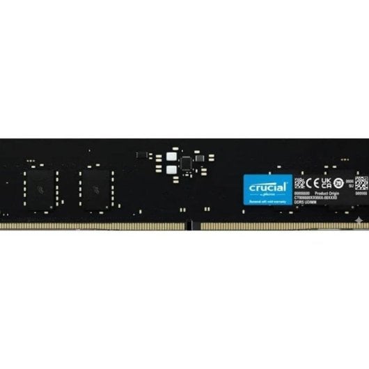 Memoria RAM Crucial 32G CT32G56C46U5 1x32GB DDR5 5600MHz CL46 AMD EXPO Intel XMP ECC Noir