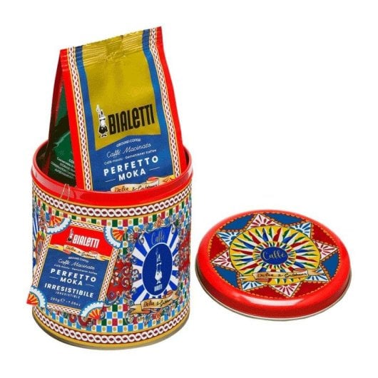 Cafetière manuelle Bialetti Dolce&Gabbana Moka Express Carretto Siciliano 3 tasses 0,13 L avec café moulu