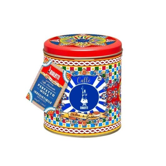 Kaffeemaschine Moka Italienisch Bialetti Dolce&Gabbana Carretto Siciliano 3 Tassen 0,13 L mit Kaffee