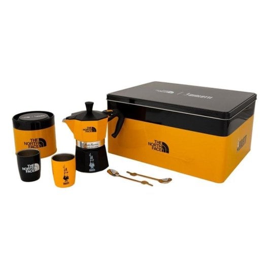 Cafeteira Moka Bialetti Moka Express 3 Chávenas 130 ml com chávenas e café