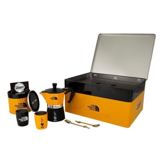 Cafeteira Moka Bialetti Moka Express 3 Chávenas 130 ml com chávenas e café