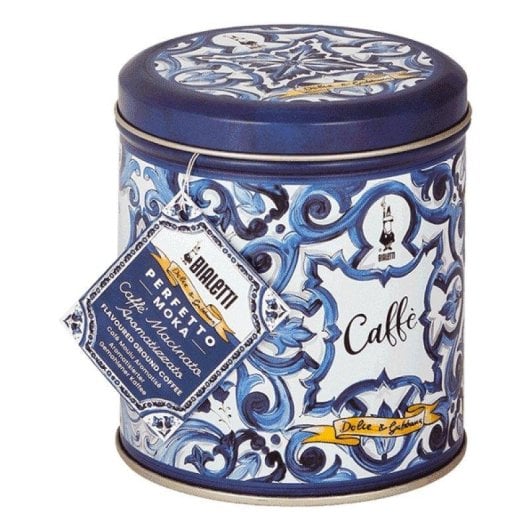 Cafetera manuelle Bialetti Dolce&Gabbana Moka Express 3 tasses Bleu avec café moulu