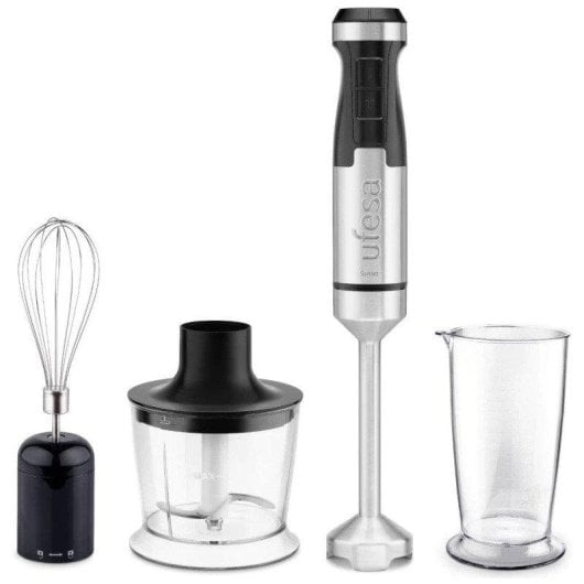 Ufesa Sunset Frullatore a Immersione con Tritaghiaccio 1500W Nero/Inox