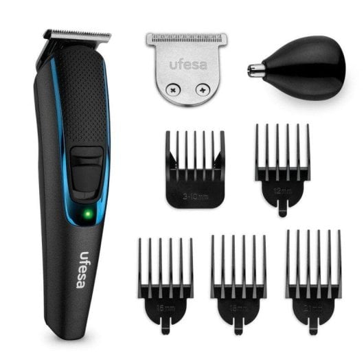 Cortador de Cabelo Ufesa Groom 7 em 1 Preto Lítio 120min Sem Fio