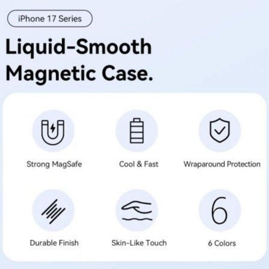 Funda pour mobile Vention KVCBCB-30 Silicone Liquide Noire MagSafe pour iPhone 17 Pro