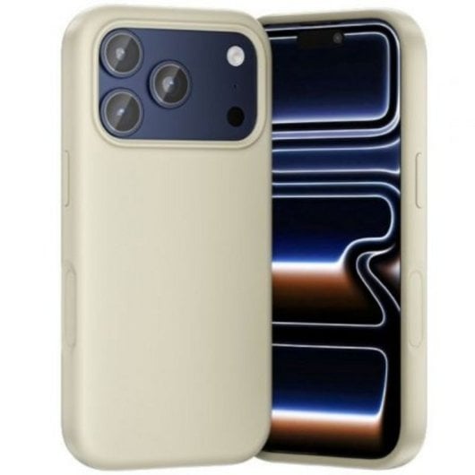 Funda pour mobile Vention KVCNCD-40 Silicone Liquide Beige avec MagSafe pour iPhone 17 Pro Max