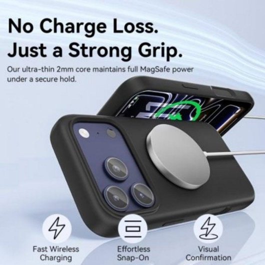 Funda para móvil Vention KVCBCG-20 Rückseitige Hülle Silikon Flüssig Schwarz mit MagSafe für iPhone 17 Air