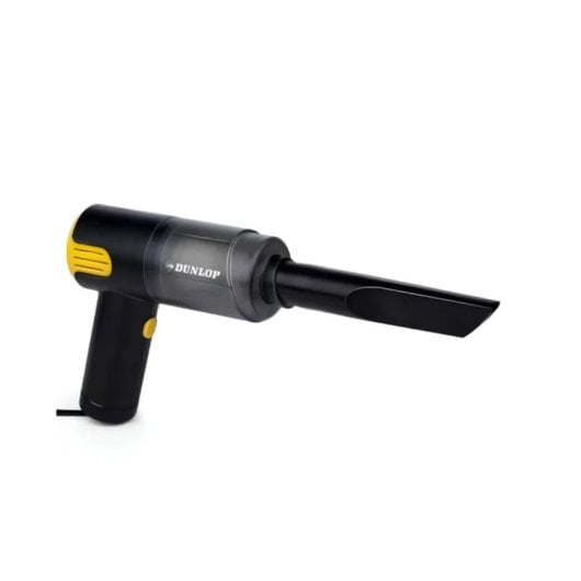Aspirador De Mano Dunlop 12v 2 Boquillas Negro