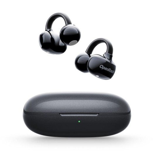 Auricolari OpenRock E wireless Bluetooth per sport, audio ottimizzato, IPX4, neri