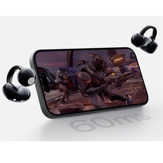 Auricolari OpenRock E wireless Bluetooth per sport, audio ottimizzato, IPX4, neri