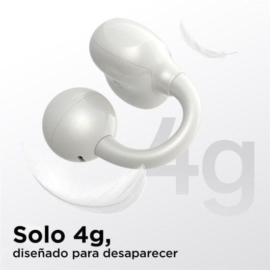 Auricolari OpenRock E sportivi wireless Bluetooth, resistenza IPX4 e microfono AI, bianchi