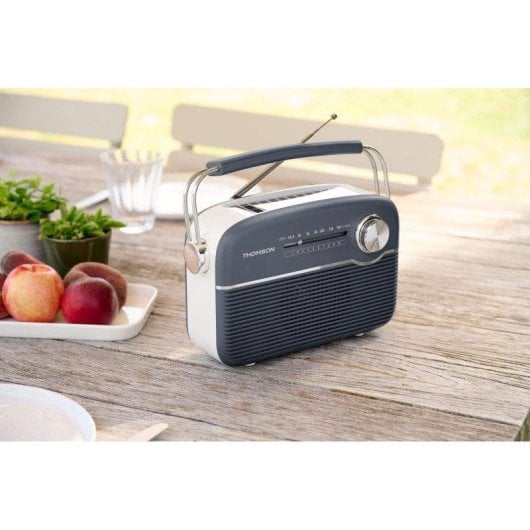 Radio Bluetooth Retro Vintage Thomson RTS450BTG Panel Solar 1300 mAh