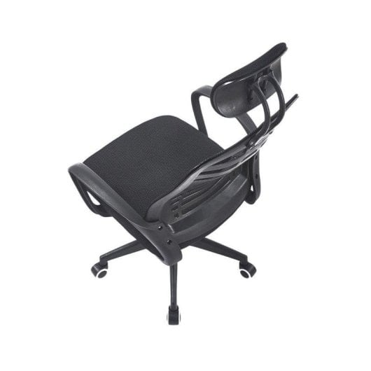 Silla de Oficina Adec Kneck con Reposacabezas Regulable Negra 106-116x58,5x56 cm