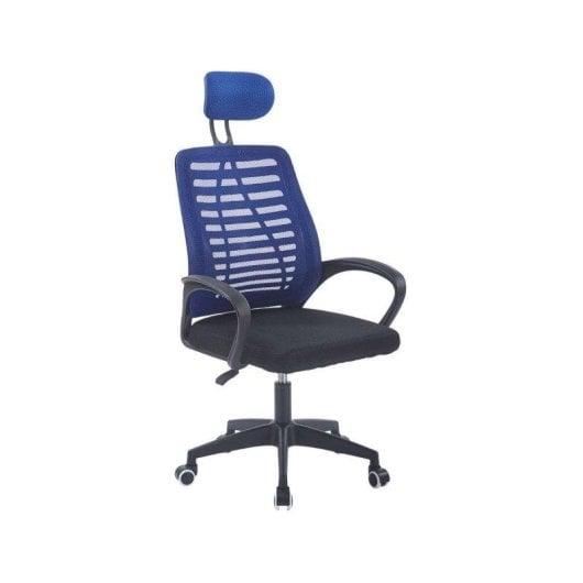 Silla de Oficina Adec Kneck Reposacabezas Regulable Azul 106-116x58,5x56 cm