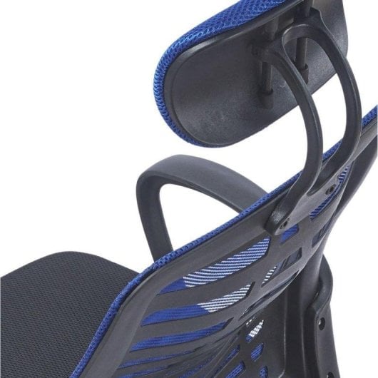 Silla de Oficina Adec Kneck Reposacabezas Regulable Azul 106-116x58,5x56 cm