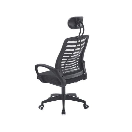 Silla Adec Kneck reposacabezas regulable gris base metálica ruedas blandas
