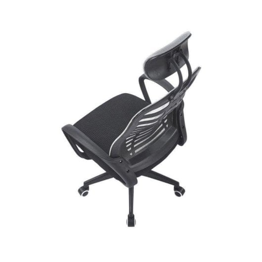 Silla Adec Kneck reposacabezas regulable gris base metálica ruedas blandas