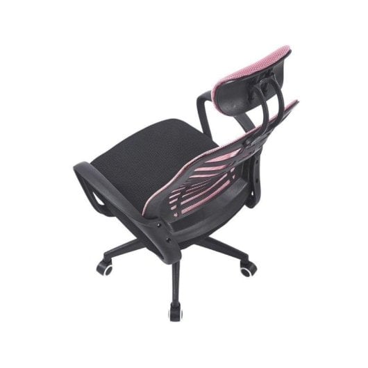 Silla de Oficina Adec Kneck Rosa con Reposacabezas Regulable 106-116x58,5x56 cm