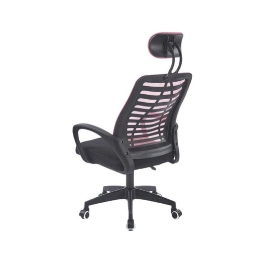 Silla de Oficina Adec Kneck Rosa con Reposacabezas Regulable 106-116x58,5x56 cm