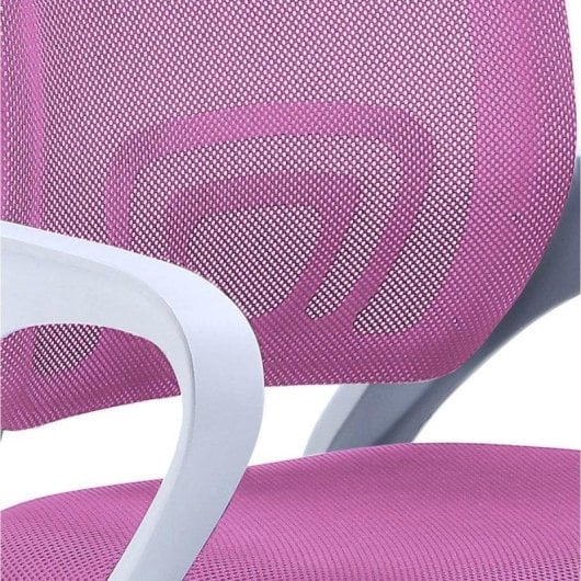 Silla de Escritorio Adec Line Rosa con Apoyabrazos y Altura Regulable 90-102x60x60 cm
