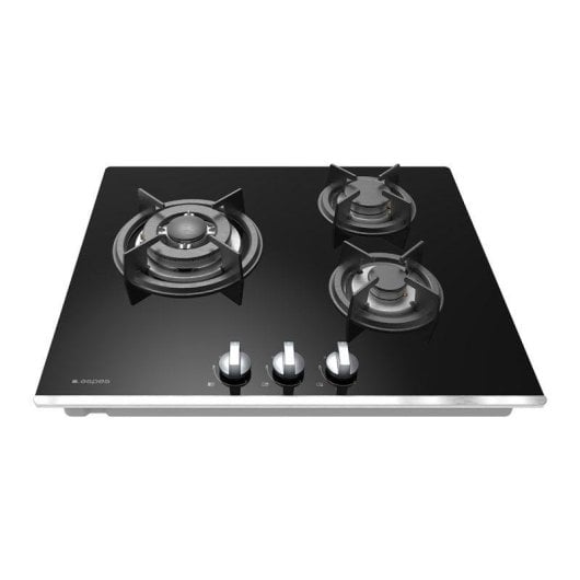 Placa de Gas Aspes AGW3601N 3 Fuegos 6050 W Negra Acero Integrable