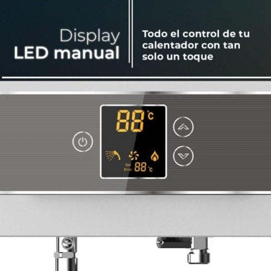Termo de gas Aspes 11L 22000W vertical Display LED y máxima eficiencia