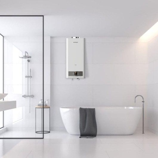 Termo de gas Aspes 11L 22000W vertical Display LED y máxima eficiencia