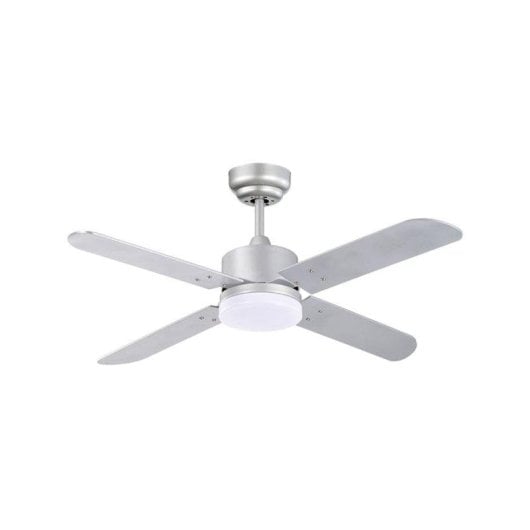 Ventilador de Techo Kenia Bel Air Home DC LED 18W 4 Aspas Reversibles Plata Ø107 cm