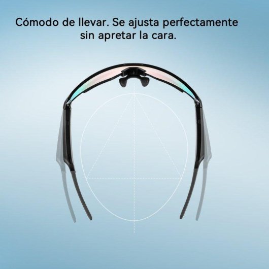 Blackview D2 Bluetooth Fahrrad-Smartbrille Blau, Offenes Ohr, Polarisiert UV400