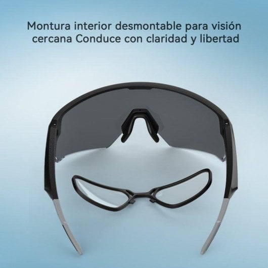 Blackview D2 Bluetooth Fahrrad-Smartbrille Blau, Offenes Ohr, Polarisiert UV400