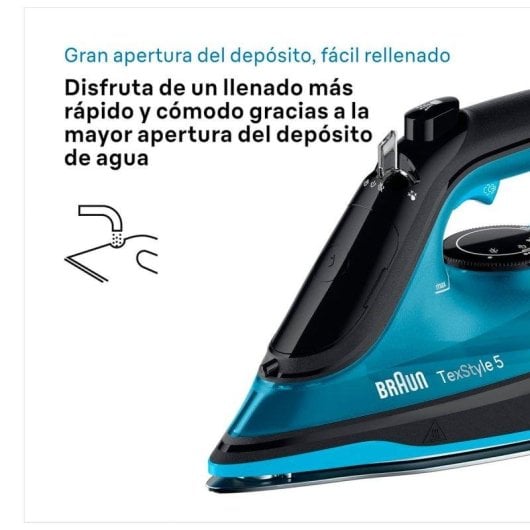 Braun SI5256BL Planche à vapeur 2600 W Bleu/Noir Semelle céramique